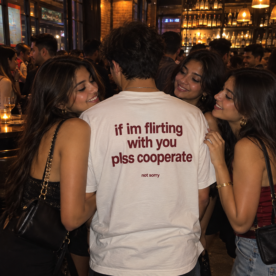 flirting  tee